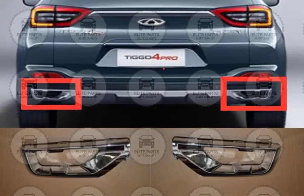 CHERY Tiggo 4 Pro Original Rear Bumper Exhaust Pipe Decorative Cover (غطاء مخرج العادم الشكمان الخلفى شيرى تيجو 4 برو)