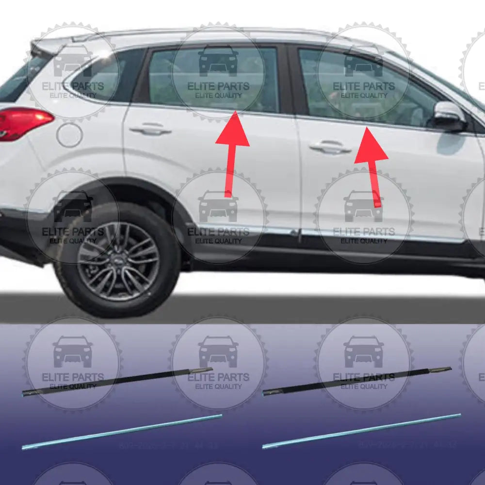CHERY Tiggo 5 Original Doors Outer Waterproof Strip (شرائط حواف نيكل زجاج الابواب الاصلية شيري تيجو 5)