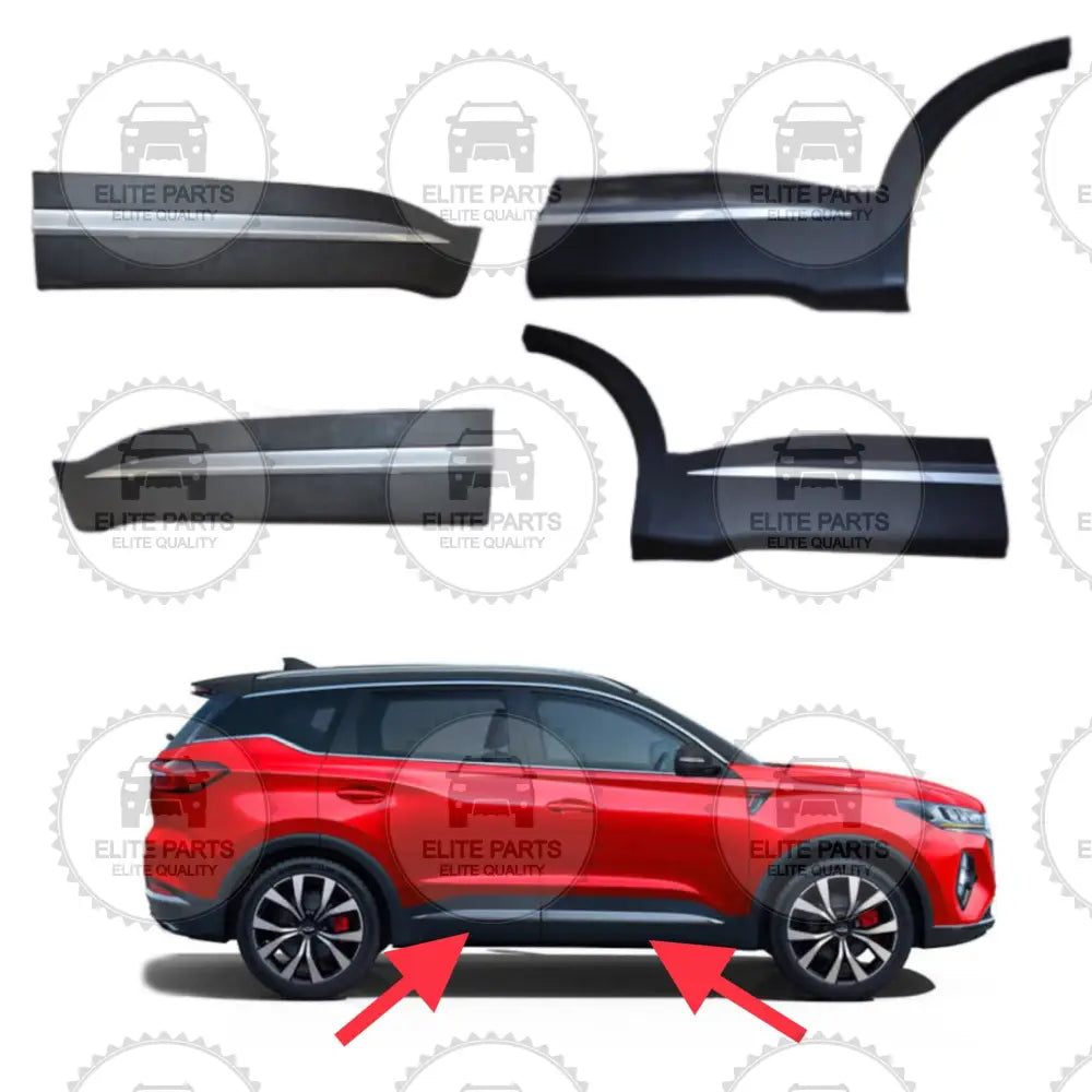 CHERY Tiggo 7 Pro Original Doors Outer Decorative Trim Panels (باكتات تزيين الواح بلاستيكية خارجية للابواب شيري تيجو 7 برو)