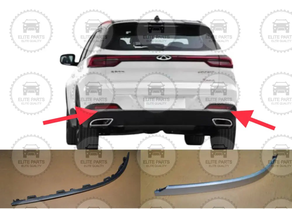 CHERY Tiggo 7 Pro Original Rear Bumper Trim Strip (جريدة بلاستيك اكسسوار الصدام الخلفى شيرى تيجو 7 برو)