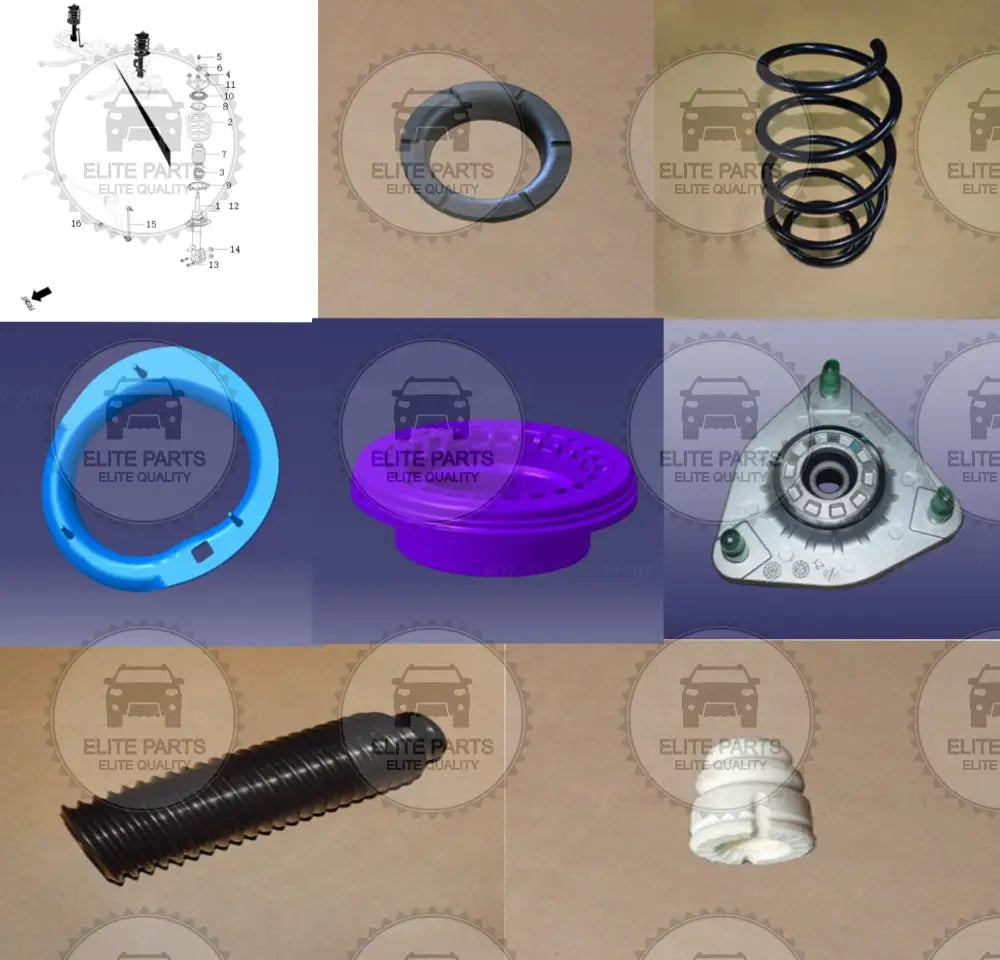 CHERY Tiggo 7 Series Original Front Shock Absorber Strut Accessories (اجزاء اكسسوارات مساعد ممتص الصدمات الامامى شيرى تيجو 7)