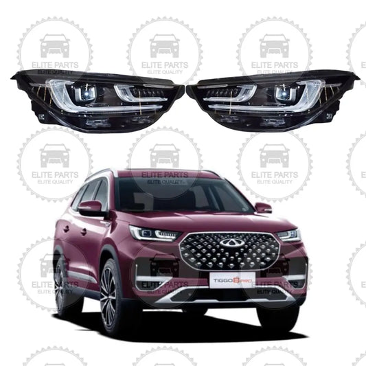 CHERY Tiggo 8 Pro Original Front Headlight Assembly (كشافات امامية اصلية شيري تيجو 8 برو)