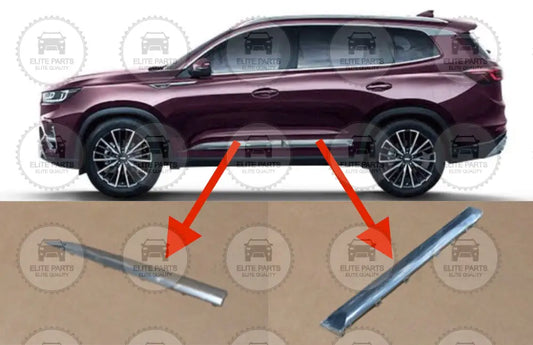 CHERY Tiggo 8 Pro Original Outer Doors Trim Panels Decorative Silver Strips (شرائط نيكل فضية خارجية للابواب شيرى تيجو 8 برو)