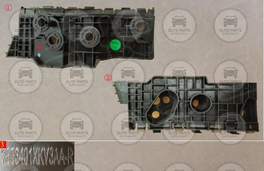 GWM Cannon Alpha Original Front Bumper Right Mounting Bracket (قاعدة حامل دعامة تثبيت الصدام الامامى جهة اليمين جريت وول بيكب كانون الفا) 2803401XKV3AA