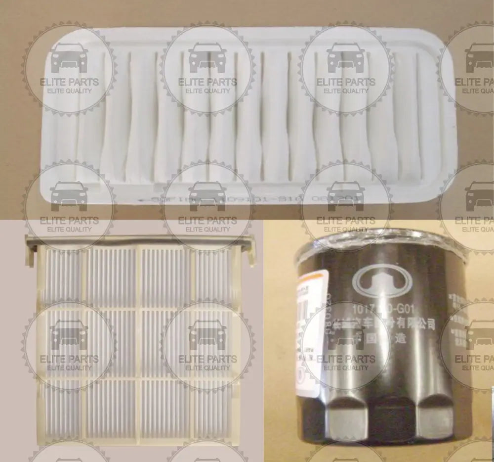 GWM Florid Original Maintenance Filters Kit (Air+Oil+AC Filters) مجموعة طقم فلاتر الصيانة الدورية فلتر زيت و هواء و تكييف جريت وول فلوريد