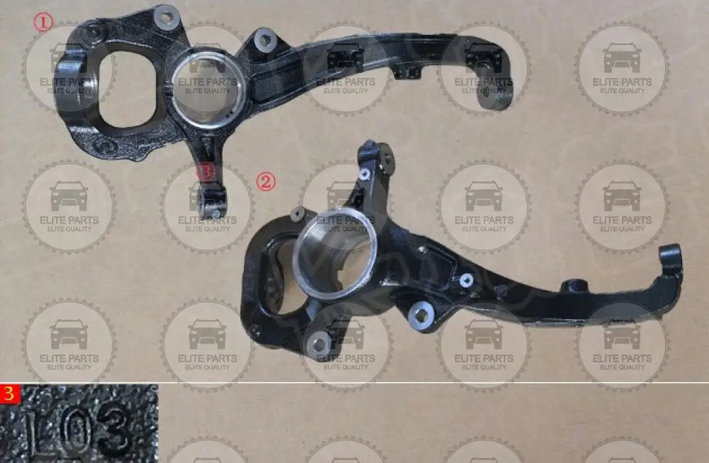 GWM POER Cannon Original Left Front Steering Knuckle Assembly (مفصل توجية شمعدان امامي اصلي جهة اليسار جريت وول بيكب بوير) 3001102XPW01A