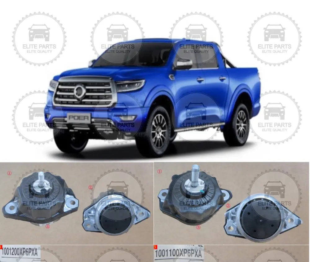 GWM POER GW4C20B Original Engine Mounts Assembly (قواعد حوامل تثبيت تعليق المحرك جريت وول بيكب بوير)