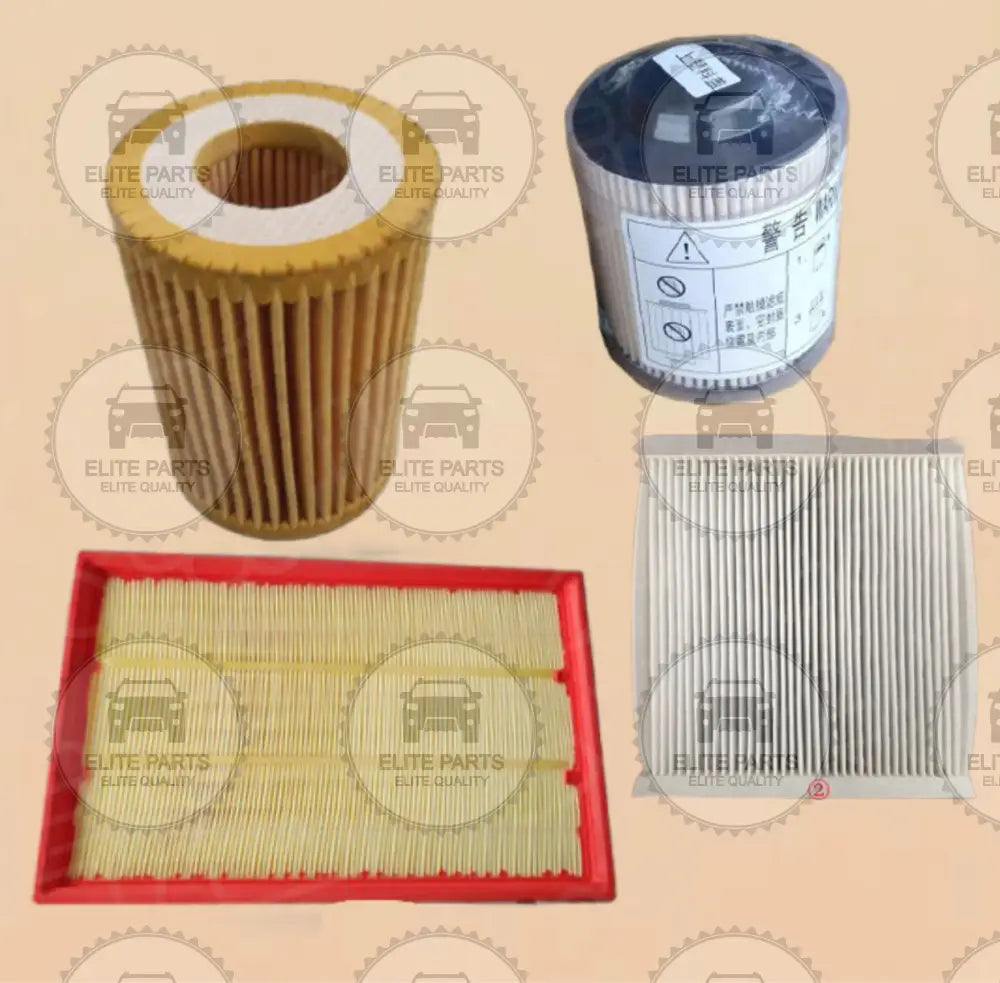 GWM POER GW4D20M Original Service Filters 4 Pieces Kit (طقم فلاتر الصيانة الدورية جريت وول بيكب بوير محرك ديزل)