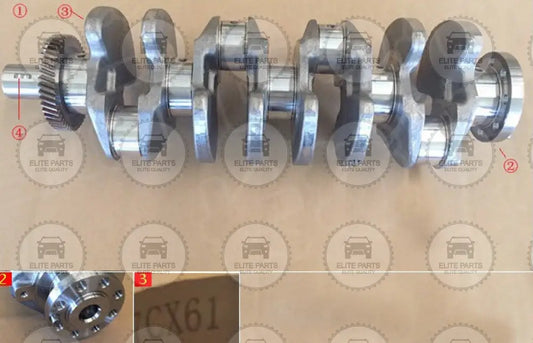 GWM POER Original GW4D20M Engine Crankshaft Assembly (عمود كرنك كرنكشافت اصلى جريت وول بيكب بوير محرك ديزل) 1005100XED61