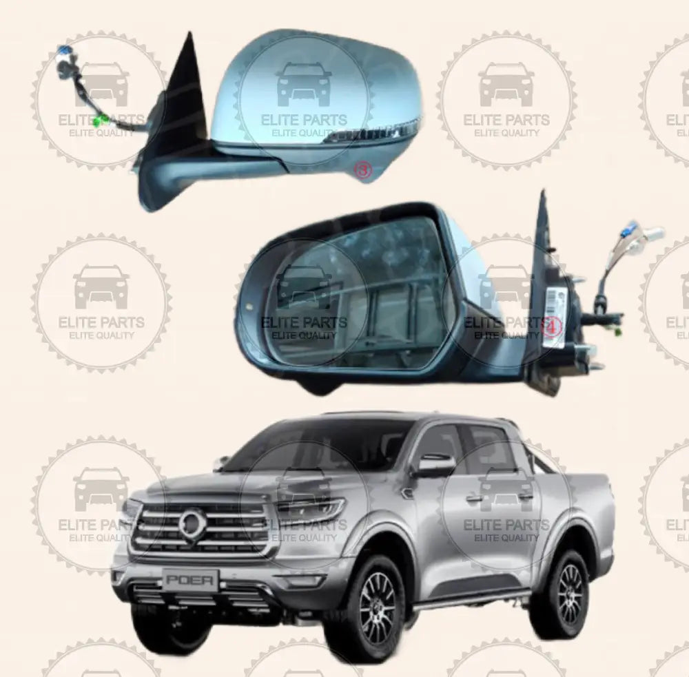GWM POER Original Rearview Outer Mirror Assembly (مرآه جانبية اصلية جريت وول بيكب بوير)