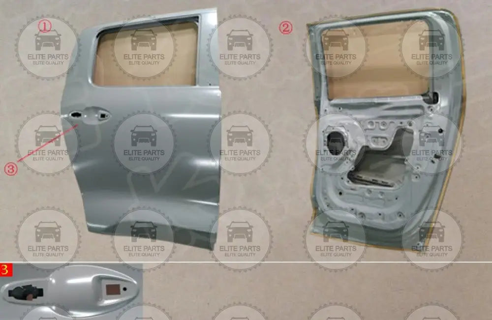GWM POER Original Right Rear Door Sheet Metal Panel Assembly (باب خلفي اصلي جهة اليمين جريت وول بيكب بوير) 6201125XPW01A