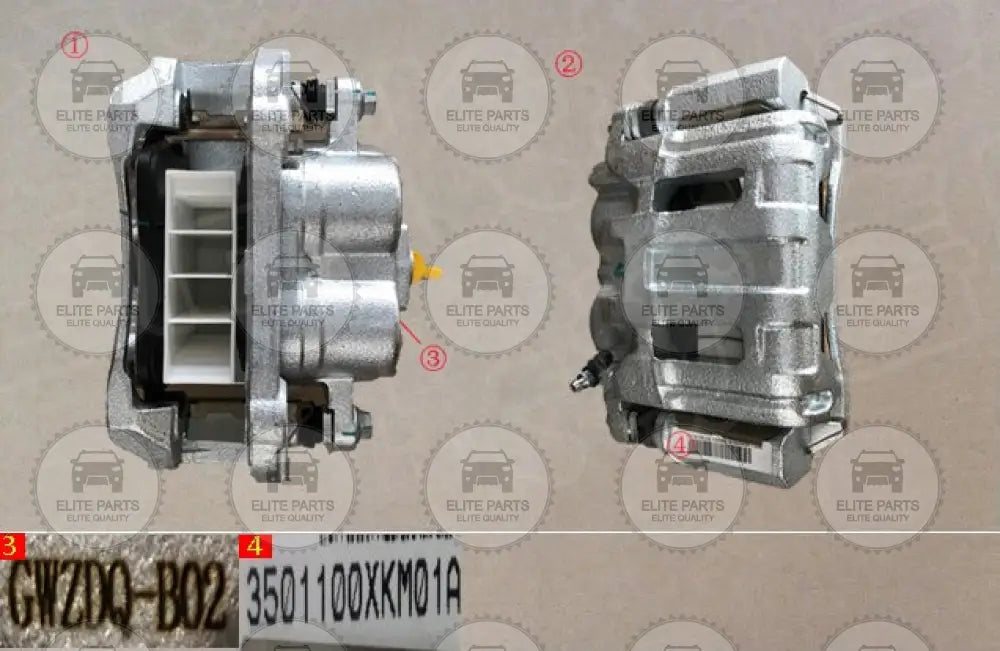 GWM TANK 300 Original Left Front Brake Caliper Assembly (كليبر فرامل امامى اصلى جهة اليسار جريت وول تانك 300) 3501100XKM01A