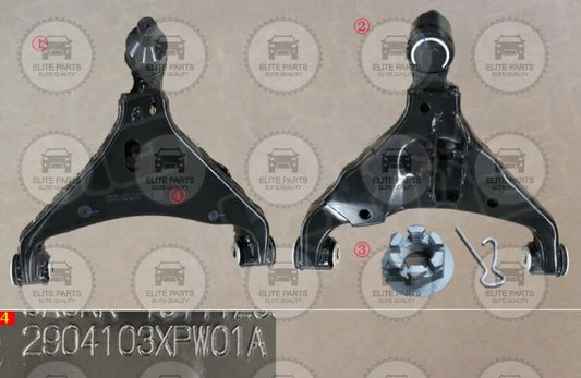 Great Wall POER Cannon Original Left Front Suspension Lower Control Arm Assembly (ذراع التحكم الامامى السفلى جهة اليسار جريت وول بيكب بوير) 2904103XPW01A