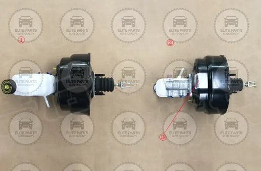 Great Wall POER Cannon Original Vacuum Booster And Brake Master Assembly (اسطوانة ماستر فرامل مع خزان قربة زيت الفرامل جريت وول بيكب بوير) 3540101XPW01A