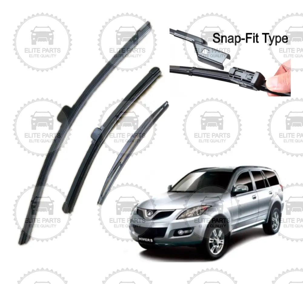 HAVAL H5 Snap-Fit Type Wipers: 5205131BK80XA + 5205111BK80XA + 6310111-K00