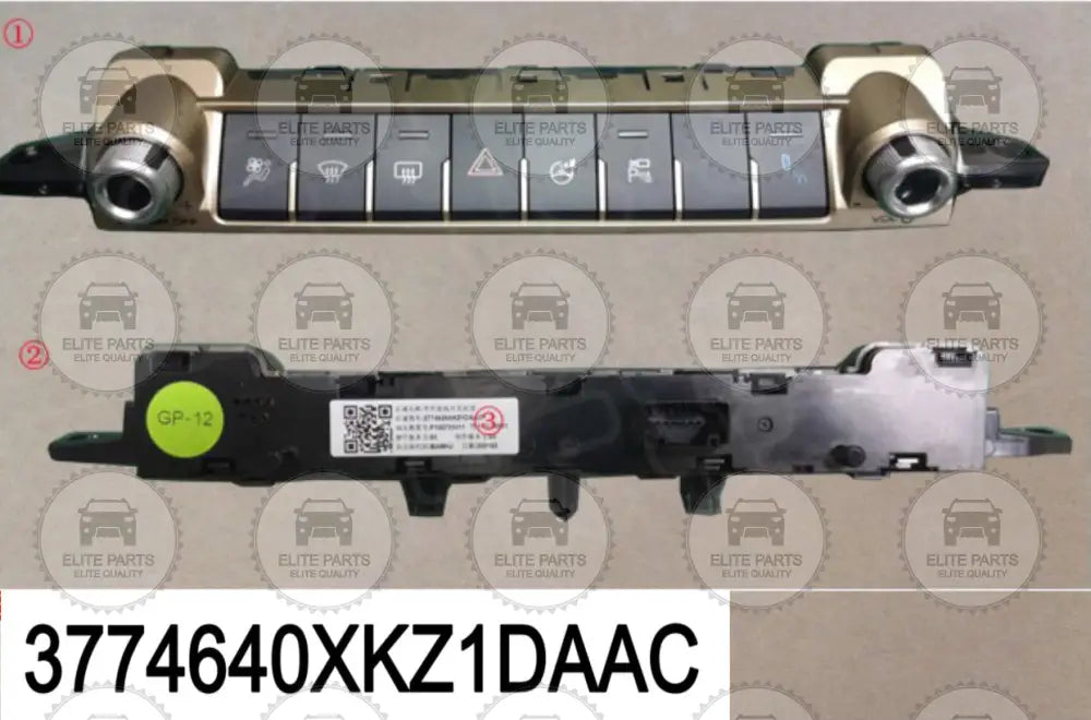 HAVAL H6 2nd Gen. Original Central Control Switch Buttons Assembly (لوحة تحكم ازرار الكنسول الوسطي الاصلية هافال اتش 6 الجيل الثاني) 3774640XKZ1DAAC