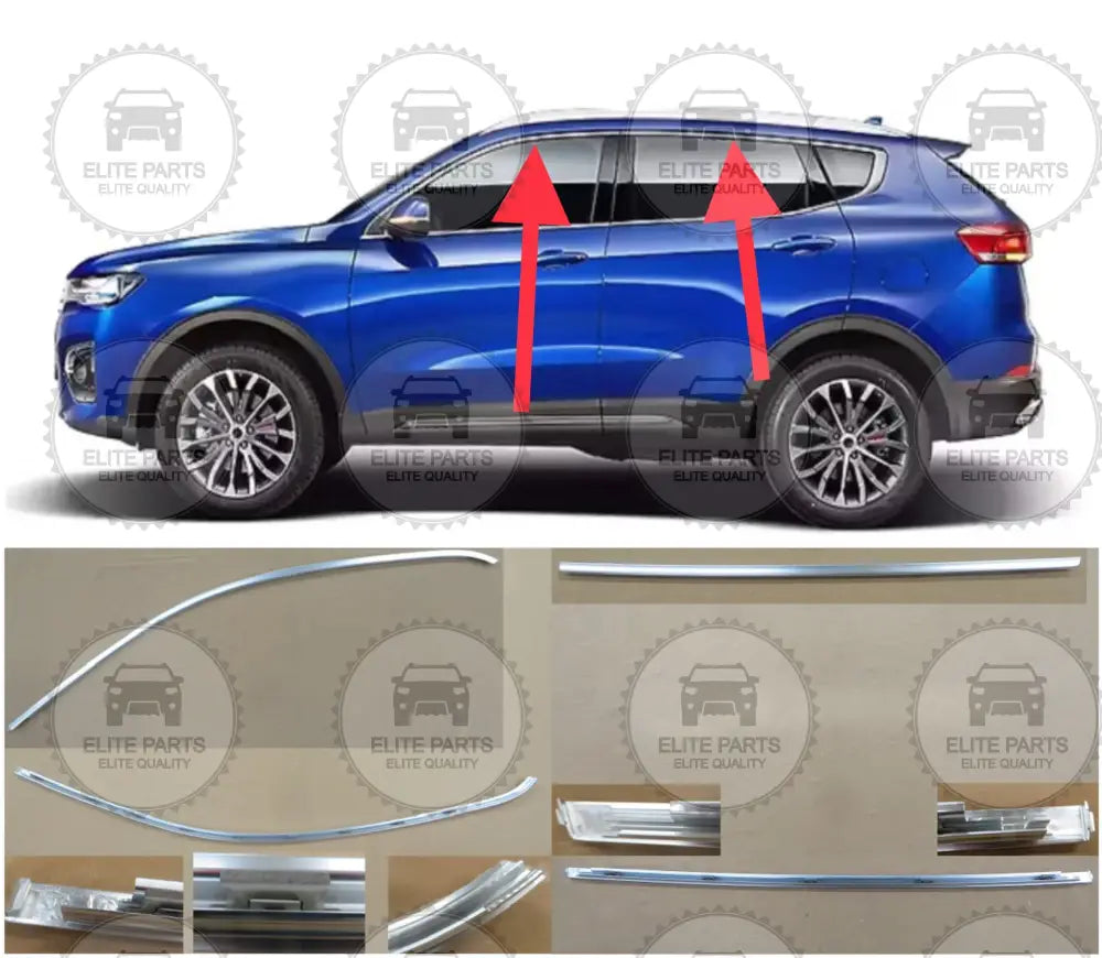 HAVAL H6 2nd Gen. Original Door Window Frame Light Strip Assembly (شرائط عزل زجاج الابواب الخارجية العلوية هافال اتش 6 الجيل الثاني)