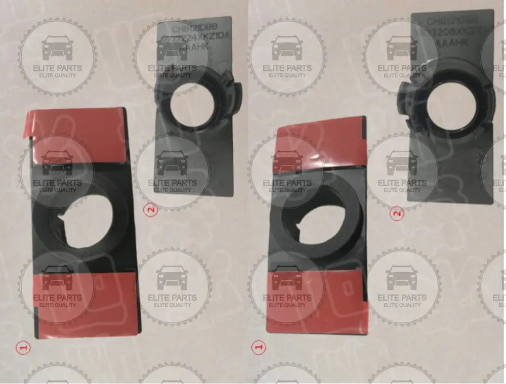 HAVAL H6 2nd Gen. Original Right Rear Bumper Center Radar Sensor Bracket Clips (حامل مثبت كليبس حساس الركن الخلفى جهة اليمين هافال اتش 6 الجيل الثانى) 3603224XKZ1DA + 3603208XKZ1DA