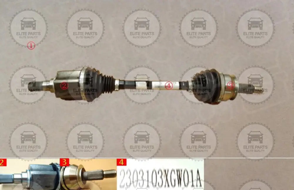 HAVAL H6 3rd Gen. / H6 GT / DARGO Original Left Front Drive Shaft Assembly (عكس امامي اصلي جهة اليسار هافال اتش 6 الجيل الثالث و جي تي و دارجو) 2303103XGW01A