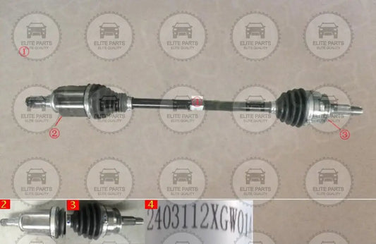 HAVAL H6 3rd Gen. Original Left Rear Drive Shaft Axle Assembly (عكس خلفى جهة اليسار هافال اتش 6 الجيل الثالث) 2403112XGW01A