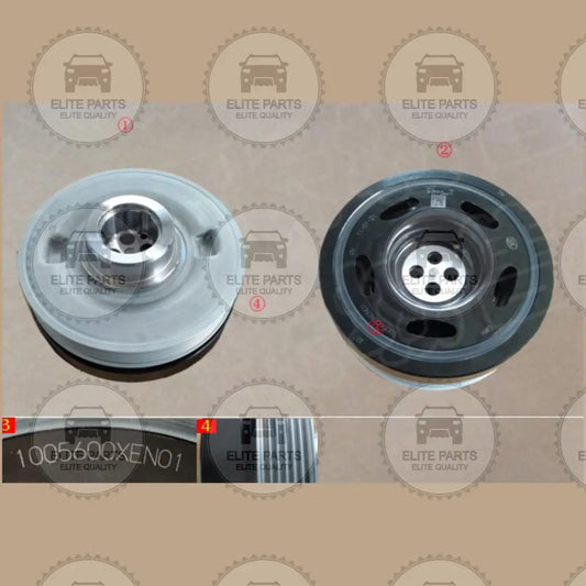 HAVAL H6 3rd Gen. Original Two-Way Crankshaft Vibration Damper (بكرة عمود الكرنك كرنكشافت الاصلية هافال اتش 6 الجيل الثالث) 1005600XEN01