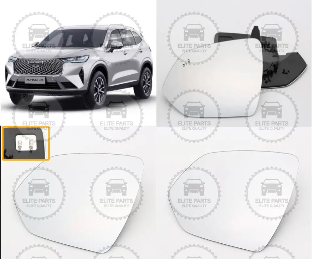 HAVAL H6 3rd Gen. Rearview Side Mirror Glass Lens (عدسة زجاج المرآه الجانبية لسيارات جريت وول هافال)