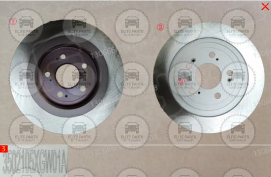 HAVAL H6 3rd Generation ORIGINAL Rear Brake Disc 3502105XGW01A هافال H6 الجيل الثالث ديسك ديسكات طنبورة طنابير الفرامل الخلفي الأصلي