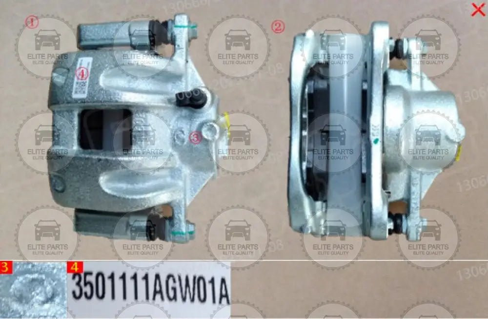 HAVAL H6 3rd Generation ORIGINAL Right Front Brake Caliper 3501111AGW01A هافال H6 الجيل الثالث الأصلي كاليبر دوشمة فرامل أمامي يمين