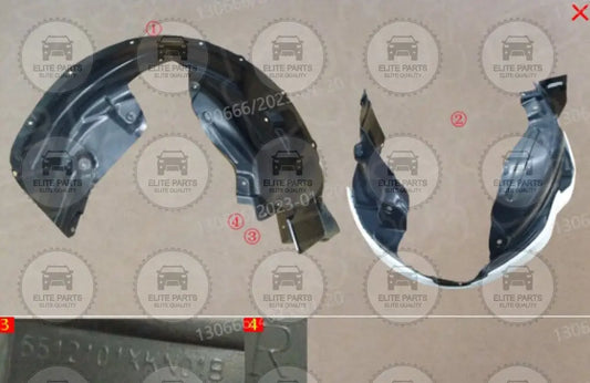 HAVAL H6 3rd Generation ORIGINAL Right Front splash Pad 5512101XKN01B هافال H6 الجيل الثالث الأصلي كارتيرة عجلة أمامية يمين