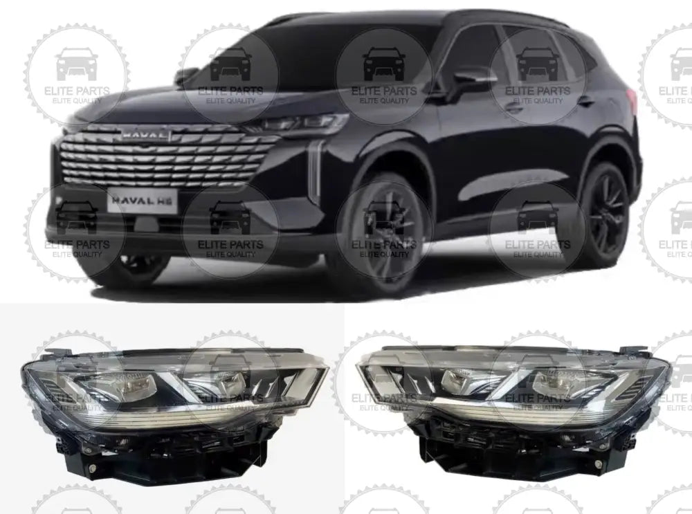 HAVAL H6 4th Generation Facelift Original Front Headlight Assembly (مصابيح كشافات فوانيس امامية اصلية هافال اتش 6 الجيل الرابع)