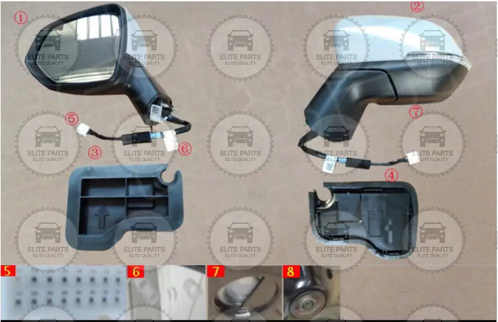 HAVAL H6 Facelift Original Left side Rearview Side Mirror Assembly (مرآه باب جانبية اصلية جهة اليسار هافال اتش 6 فيسلفت) 8202116XKN01A