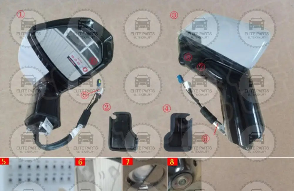 HAVAL H6 Facelift Original Right side Rearview Side Mirror Assembly (مرآه باب جانبية اصلية جهة اليمين هافال اتش 6 فيسلفت) 8202118XKN01A