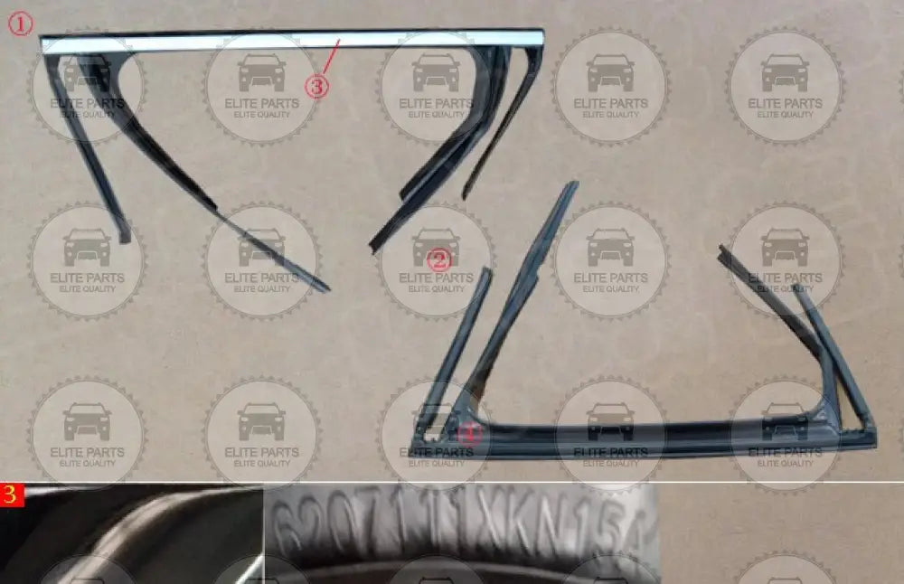 HAVAL H6 GT Left Rear Door Glass Groove: 6207111XKN15A