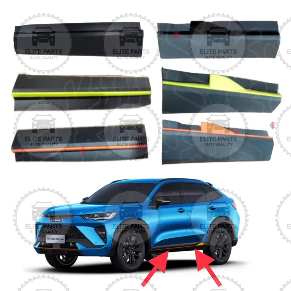 HAVAL H6 GT Original Doors Outer Decorative Plastic Panels Assembly (الواح بلاستيكية خارجية للابواب الاصلية هافال اتش 6 جي تي)