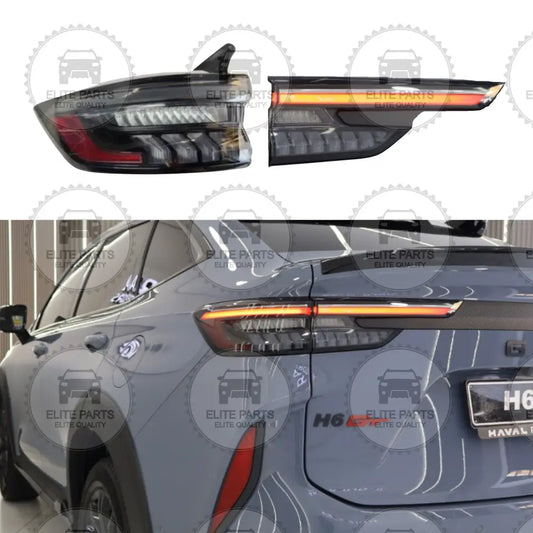 HAVAL H6 GT Original Tail Lights With Transparent Lampshade (مصابيح كشافات اضواء خلفية شفافة اصلية هافال اتش 6 جي تي)