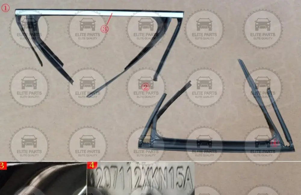 HAVAL H6 GT Right Rear Door Glass Groove: 6207112XKN15A