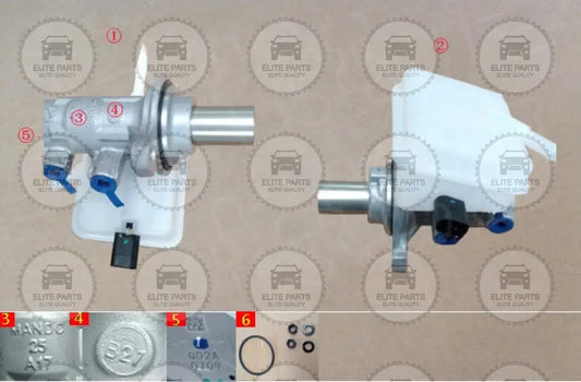 HAVAL H6 Generation 2 Original Brake MAster Cylinder with Brake Oil Reservoir Tank (ماستر فرامل مع قربة خزان زيت الفرامل هافال اتش 6 الجيل الثانى) 3540120AKZ93A