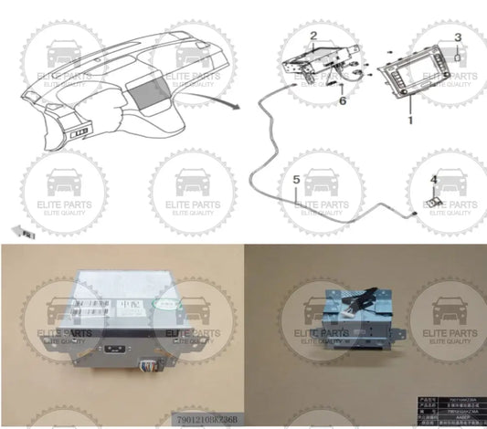 HAVAL H6 Generation One Original Multimedia Player Assembly (مشغل الوسائط المتعددة هافال اتش 6 الجيل الاول)