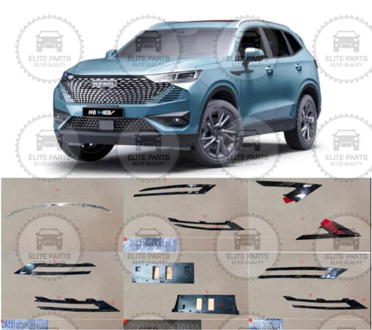 HAVAL H6 HEV Original Front Bumper Accessories Trims (اجزاء اكسسوارات الواجهة الامامية هافال H6 النسخة الهايبرد)