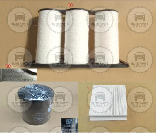 HAVAL H6 Hybrid Edition HEV Original Maintenance Filters Kit (Oil + Air + AC) (مجموعة فلاتر الصيانة الدورية هافال H6 النسخة الهايبرد فلتر زيت + فلتر هواء + فلتر تكييف)