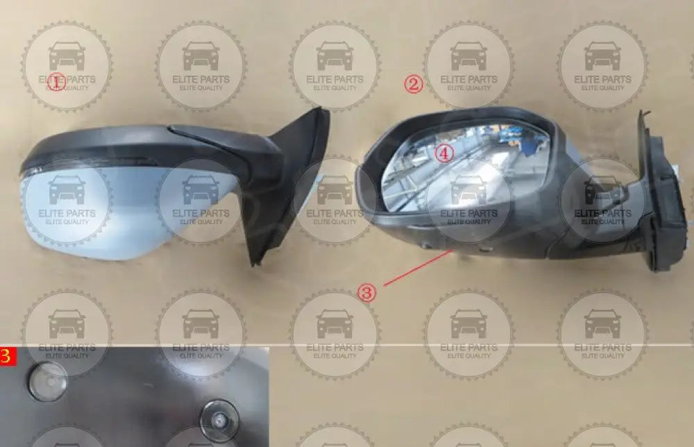 HAVAL H6 Second Generation Original Exterior Left Side Rearview Mirror Assembly (مرآه جانبية جهة اليسار هافال اتش 6 الجيل الثانى) 8202030BKZ1DB / 8202030XKZ1DB
