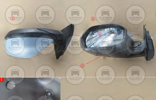 HAVAL H6 Second Generation Original Exterior Left Side Rearview Mirror Assembly (مرآه جانبية جهة اليسار هافال اتش 6 الجيل الثانى) 8202030BKZ1DB / 8202030XKZ1DB