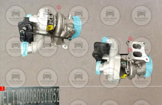 HAVAL H6 Troisième Génération 2.0T Original Turbo Supercharger Assembly (شاحن توربينى تيربو هافال اتش 6 الجيل الثالث محرك 2000) 1118100AEN01