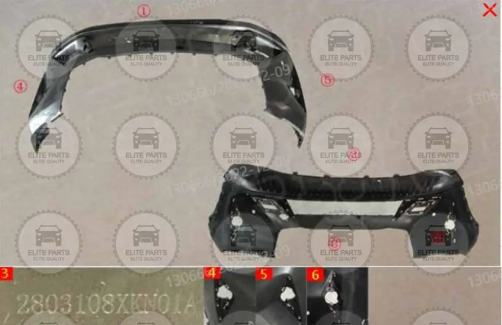 HAVAL H6 Third Generation Original Front Bumper Body 2803108XKN01A هافال H6 الجيل الثالث صدام امامي اكصدام امامى اصلي