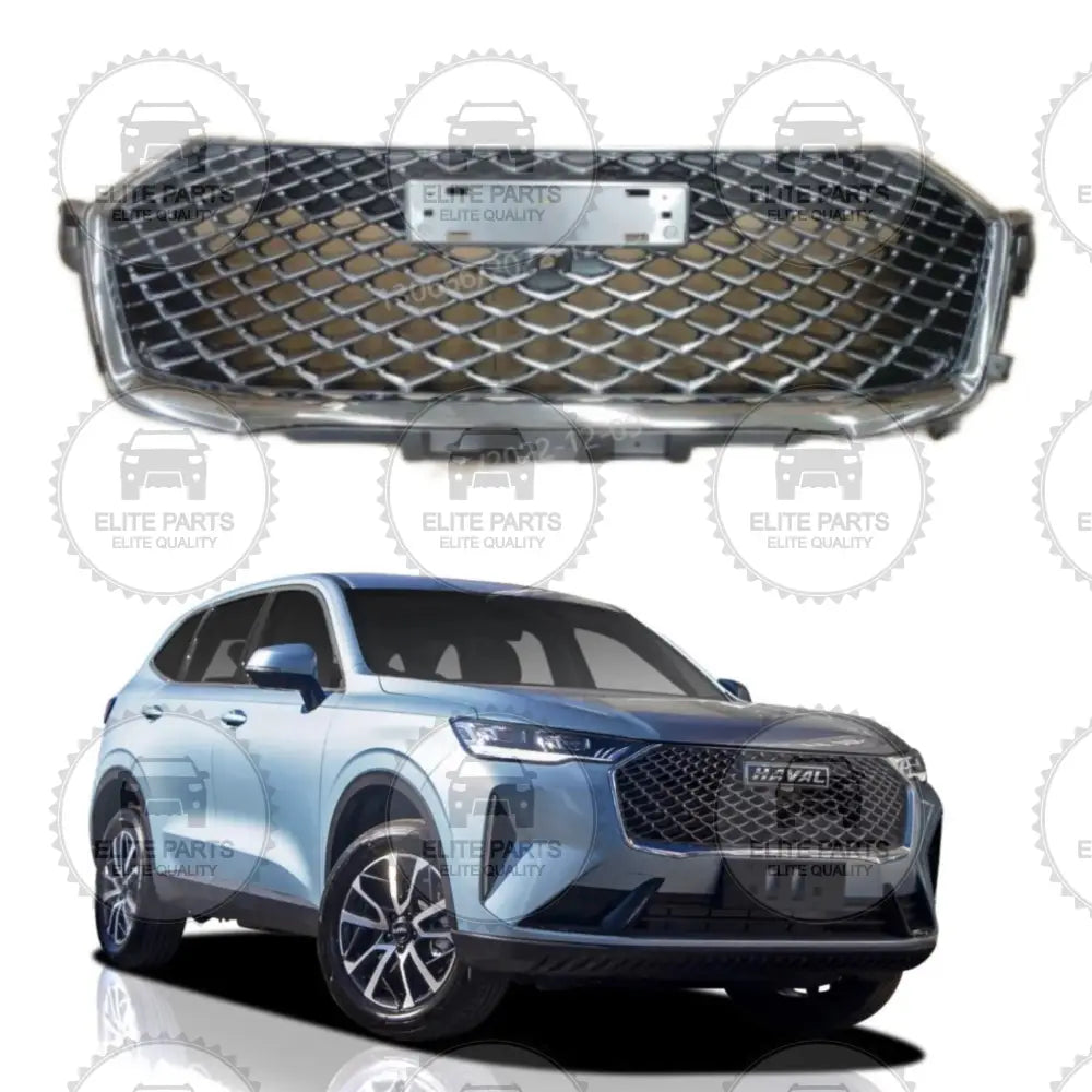 HAVAL H6 third generation original Plastic Silver Gray front radiator grille (شبكة امامية اصلية بلاستيك لون رمادي لهافال اتش 6 الجيل الثالث) 5509101XKN01A