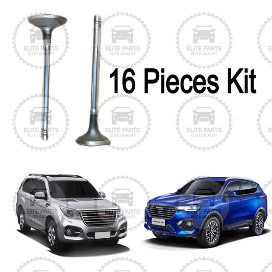 HAVAL H9 & H6 2nd Gen. Original Engine Intake & Exhaust Valves 16 Pieces Kit (طقم صمامات المحرك للسحب و العادم هافال اتش 6 الجيل الثاني و هافال اتش 9)