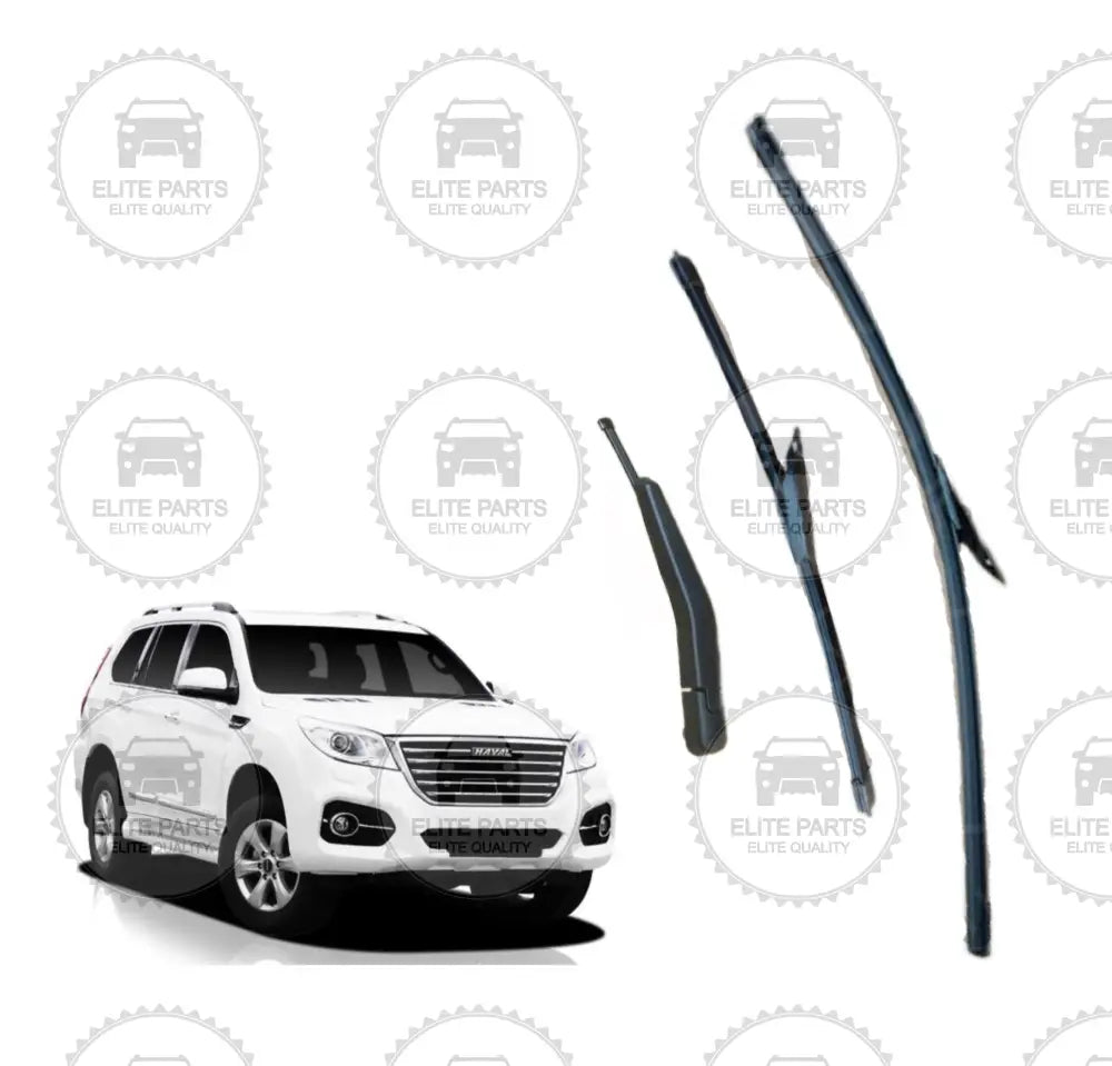 HAVAL H9 Original Front & Rear Wipers Blades Kit (مساحات زجاج امامية و خلفية اصلية هافال اتش 9)