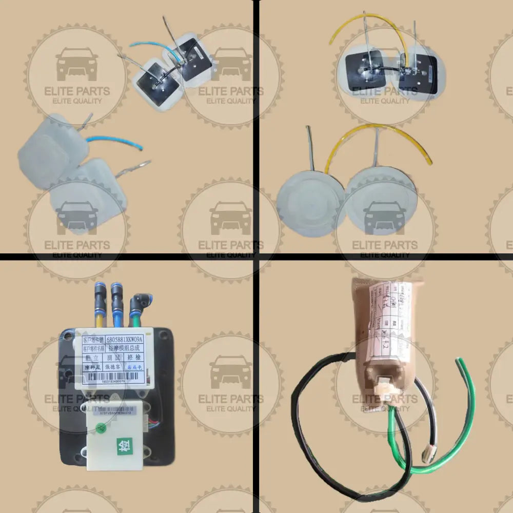HAVAL H9 Original Front Seat Massage Air Bags & Module Controller 4 pieces Kit (طقم كنترول و وسائد هواء التدليك و المساج هافال اتش 9)