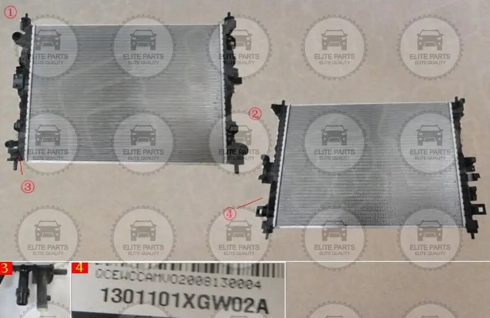 HAVAL Jolion & Jolion Pro Original Cooling Radiator Assembly (ردياتير تبريد المحرك الاصلى هافال جوليون و جوليان برو) 1301101XGW02A