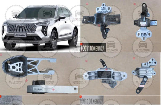 HAVAL Jolion Original Engine Suspension Mounts Assembly (قواعد تثبيت و حوامل تعليق المحرك هافال جوليون)